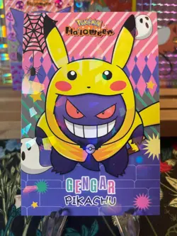 ??Non-TCG Gengar Poncho Ice Holo??Halloween Card Database Pokemon 2025 Peru?? - Image 1