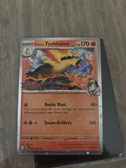 Ethans Typhlosion 034/182 Destined Rivals Stamped Promo Pre Release Pokemon Card - Image 1