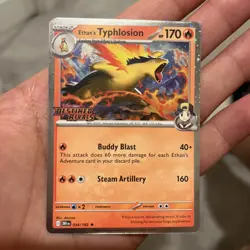 Ethans Typhlosion 034/182 Destined Rivals Stamped Promo Pre Release Pokemon Card - Image 1