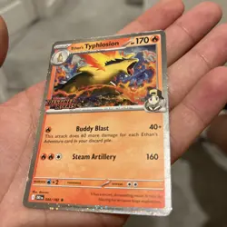 Ethans Typhlosion 034/182 Destined Rivals Stamped Promo Pre Release Pokemon Card - Image 2