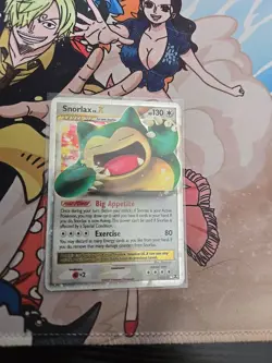 Pokemon TCG Snorlax LV.X Rising Rivals Holo Card 111/111 MP - Image 1