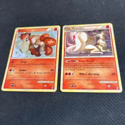 Ninetales 17/95 Vulpix 75/95 Call of Legends Pokemon Card English Non-Holo 2 - Image 1