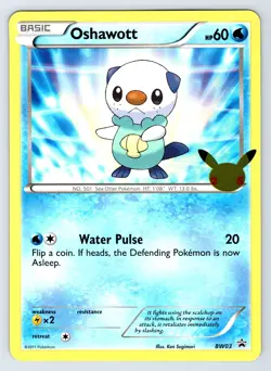 Oshawott BW03 Jumbo Oversized Promo First Partner Pack BW03 Pokemon NM/LP Card - Image 1