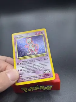 Pokemon Card Mewtwo 10/130 Base Set 2 Holo Rare WOTC Near Mint - Image 2