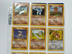 12 Base Set 2 Vintage WOTC Common Pokemon Cards Mixed Type All Great Condition - Image 2