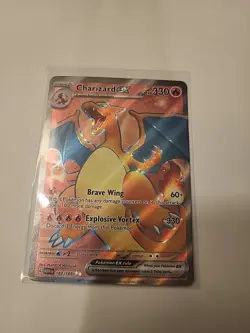 Pokemon TCG Charizard EX Holo Ultra Rare Card 183/165 SV 151 - Image 1