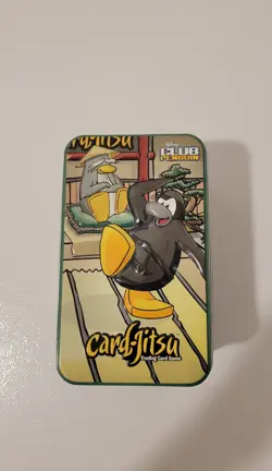 Club Penguin Card-Jitsu Trading Card Game Fire Tin (RANDOM POP-OUT COVER DESIGN) - Image 1