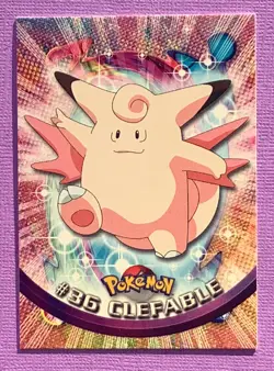 CLEFABLE #36 Pokemon Card Red Logo NEAR MINT TV Animation - Image 1