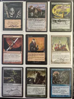 MTG-D1 Mixed Lot Of 9 Signed Magic The Gathering Cards (MTG) - Image 1