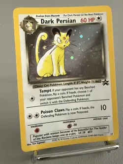 Dark Persian Pokemon Card WOTC Black Star Promo #17 Holo Rare 2000 NM - Image 3
