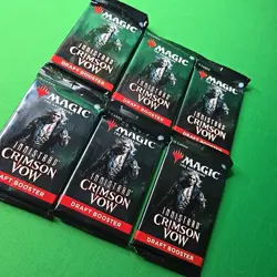 Lot of (6) Magic: The Gathering Innistrad Crimson Vow Draft Booster Packs SEALED - Image 2