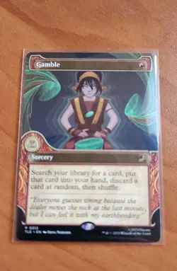 Magic MTG Avatar Eternal Legal Gamble TLE 0312 Showcase Promo - NM condition - Image 1