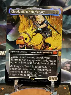 MTG | Cloud, Midgar Mercenary (✨Chocobo Track Foil✨) [FINAL FANTASY] - Image 1