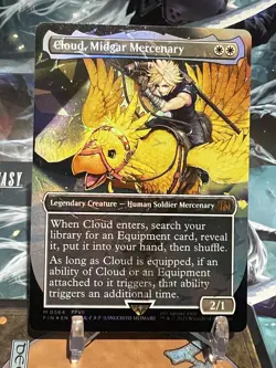 MTG | Cloud, Midgar Mercenary (✨Chocobo Track Foil✨) [FINAL FANTASY] - Image 2