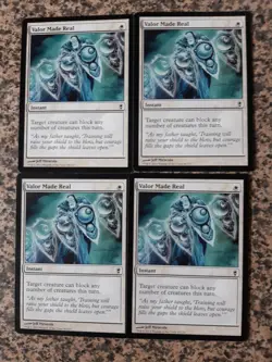 MTG 4 x Valor Made Real - Conspiracy - Image 1