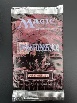 1 Pack-Magic the Gathering MtG Renaissance 1x Booster Pack German 1995 Sealed - Image 1