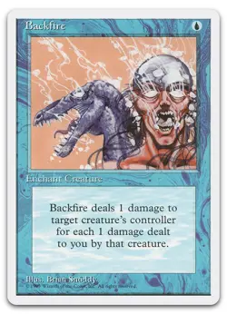 Backfire (NM) Fourth Edition 4ED Magic MTG - Image 1