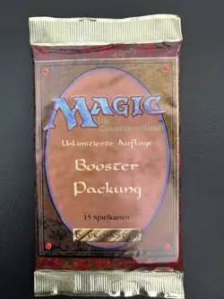 Magic the gathering Revised Booster Pack - German White Border - Factory Sealed - Image 1