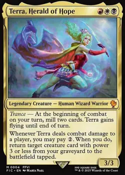Terra, Herald of Hope - Foil Light Play, English Magic the Gathering MTG Command - Image 1