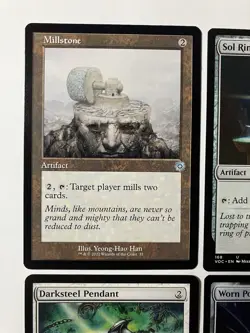 Magic The Gathering MTG Commander Artifact Lot X4 Sol Ring Millstone Pendant - Image 2