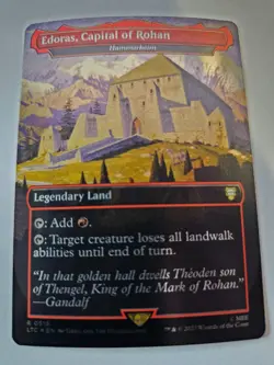 MTG Edoras, Capital of Rohan Borderless FOIL - Lord of the Rings #518 - Image 1
