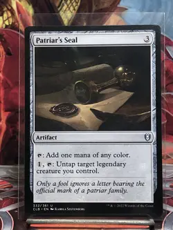 Patriar's Seal (non-foil) Battle for Baldur's Gate 332/361 Uncommon MTG - Image 1