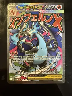 Pokemon TCG Phantasmal Flames Mega Charizard X EX #23 Black Star Promo - Image 1