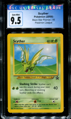 Scyther - 45 - CGC 9.5 - Black Star Promo - Pokemon - 54138 - Image 1