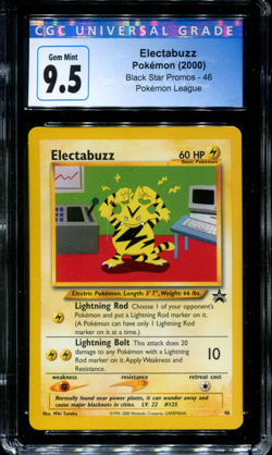 Electabuzz - 46 - CGC 9.5 - Black Star Promo - Pokemon - 54054 - Image 1
