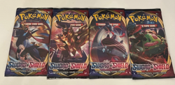 4x Pokemon Sword & Shield Booster Packs | Full Art Set | - Image 1