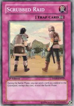 Yugioh! LP Scrubbed Raid - DP09-EN029 - Super Rare - 1st Edition Lightly Played, - Image 1
