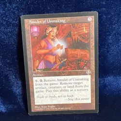 Amulet of Unmaking Mirage Mtg 1996 Magic The Gathering Card Rare RESERVED LIST - Image 1