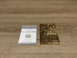 Pokemon Special Edition 23 karat Gold Plated Trading Card / #06 Charizard - Image 1