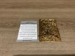 Pokemon Special Edition 23 karat Gold Plated Trading Card / #06 Charizard - Image 2