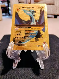 Pokemon M Charizard EX Gold Foil Fan Art Card NM/M Condition - Image 1