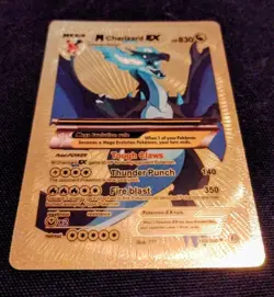 Pokemon M Charizard EX Gold Foil Fan Art Card NM/M Condition - Image 2