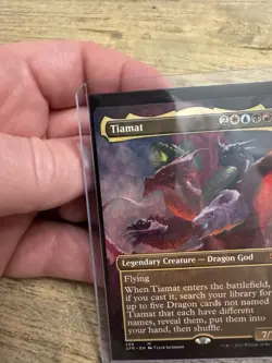 MTG English Tiamat (Borderless) NM Normal Adventures in the Forgotten Realms - Image 2