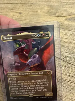 MTG English Tiamat (Borderless) NM Normal Adventures in the Forgotten Realms - Image 3