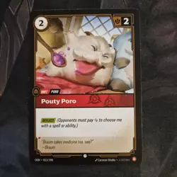 Riftbound Pouty Poro card 013/298 League of Legends - Image 1