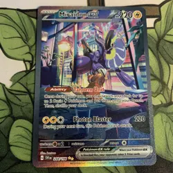 Pokemon TCG Miraidon EX Scarlet Violet Holo Card 244/198 Special Illustration NM - Image 1