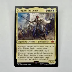 MTG Magic Aragorn, The Uniter M 0192 LTR EN Card NM - Image 1