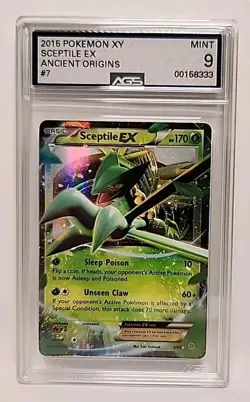 Sceptile EX Holo 7/98 XY Ancient Origins 2015 Pokemon Card Graded AGS Mint 9 - Image 1