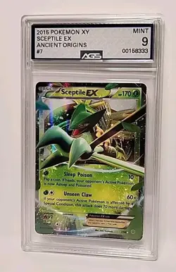 Sceptile EX Holo 7/98 XY Ancient Origins 2015 Pokemon Card Graded AGS Mint 9 - Image 2