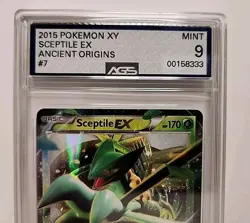 Sceptile EX Holo 7/98 XY Ancient Origins 2015 Pokemon Card Graded AGS Mint 9 - Image 3