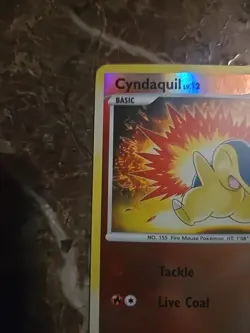 Cyndaquil 79/123 Mysterious Treasures Reverse Holo Mid Era Pokemon TCG Rare Card - Image 2