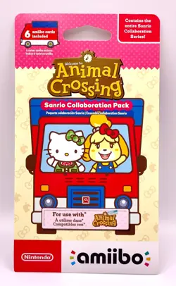 Nintendo Animal Crossing Amiibo Cards Sanrio Collaboration Pack BRAND NEW SEALED - Image 1