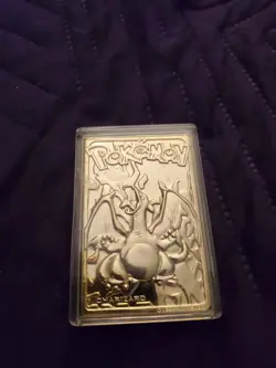 Pokemon Charizard 23K Gold Plated Trading Card 1999. - Image 1