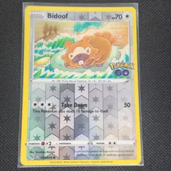 Bidoof - 059/078 - Reverse Holo - Ditto - Pokemon GO - Pokemon Card - NM/M - Image 1