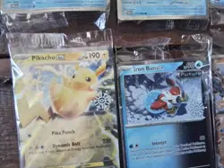 8 full set Pokemon Card Snowflake Stamp 2024 Holiday Calendar Art v sealed Cards - Image 2