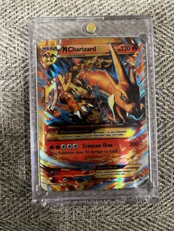 Pokemon Mega-Charizard-EX TCG Flashfire Holo Card 107/106 - Image 1